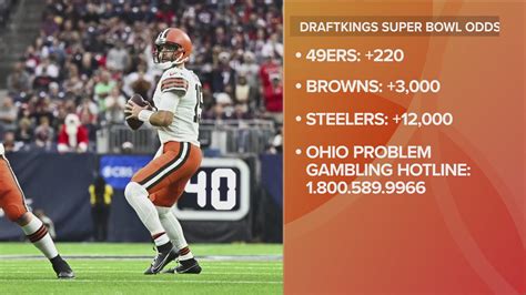 cleveland browns super bowl odds